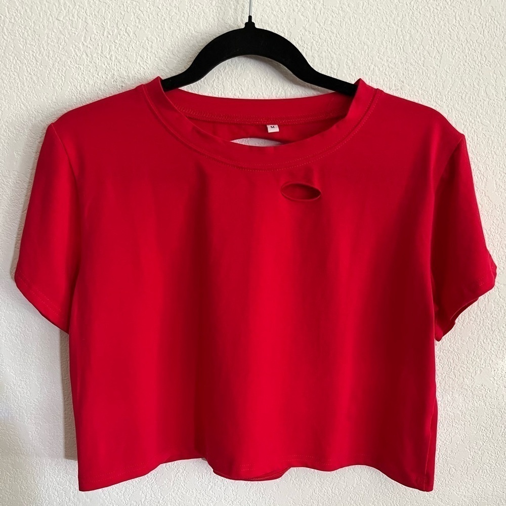 Cut Out Crop Top